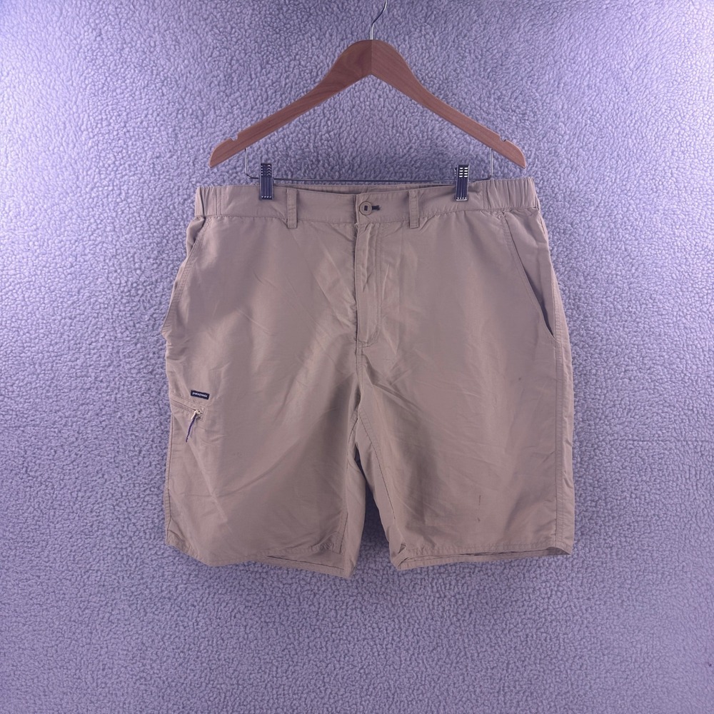 Patagonia Gi III Shorts Mens XL Tan Khaki Nylon Hiking Outdoor 10 Inseam 9647